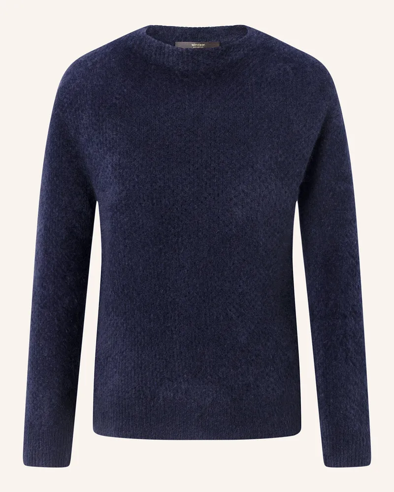 windsor. Cashmere-Pullover blau Dunkelblau