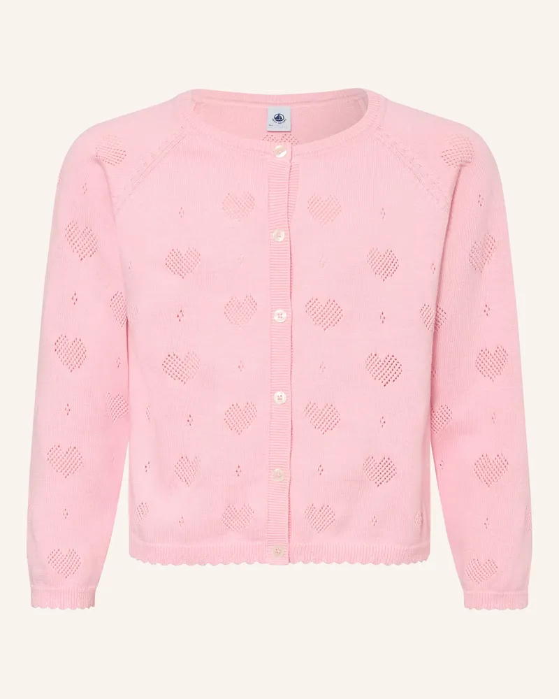 Petit Bateau Strickjacke rosa Rosa