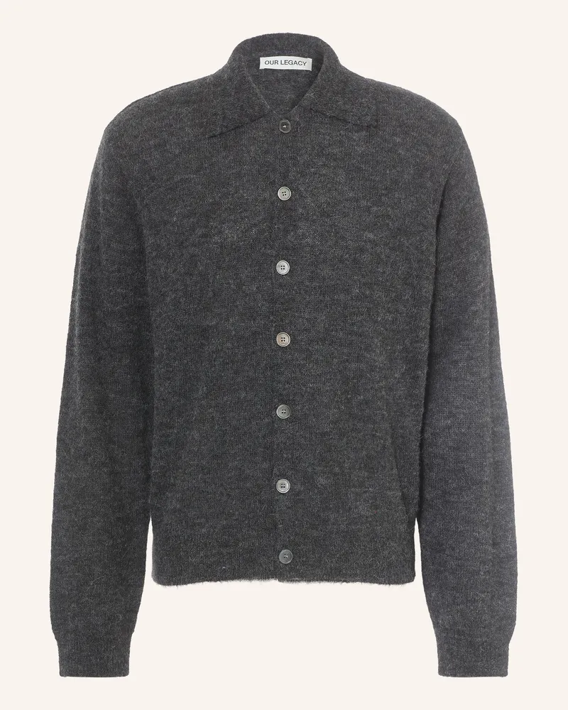 Our Legacy Strickjacke Mit Alpaka grau Dunkelgrau