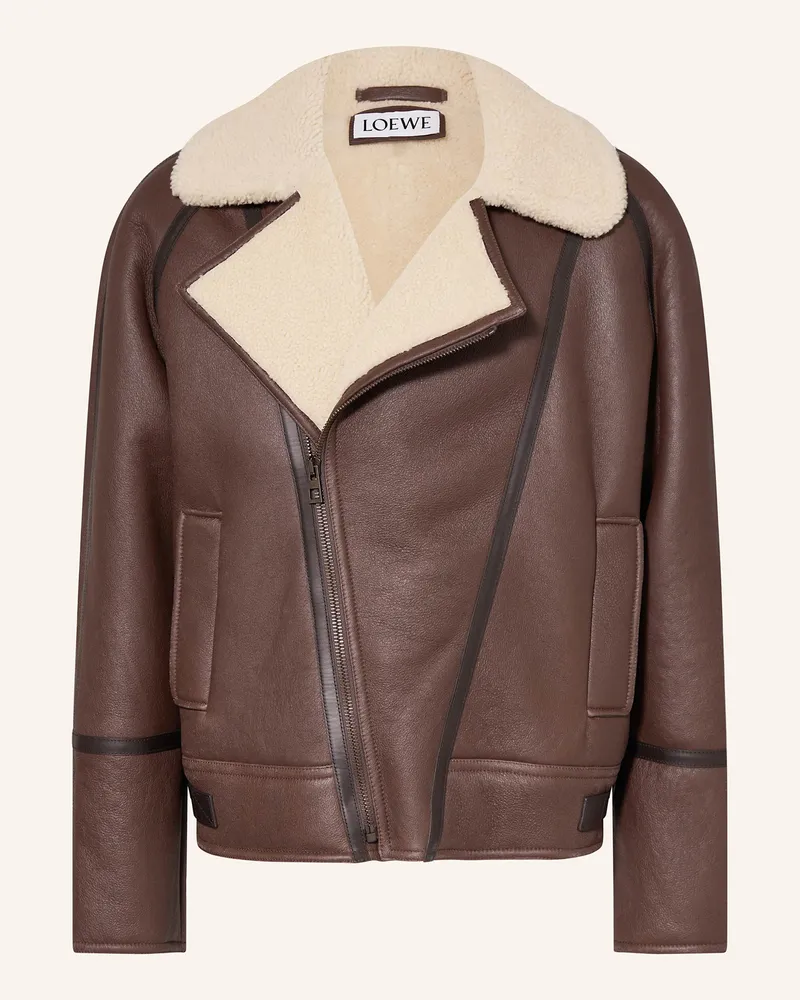 Loewe Lederjacke Braun