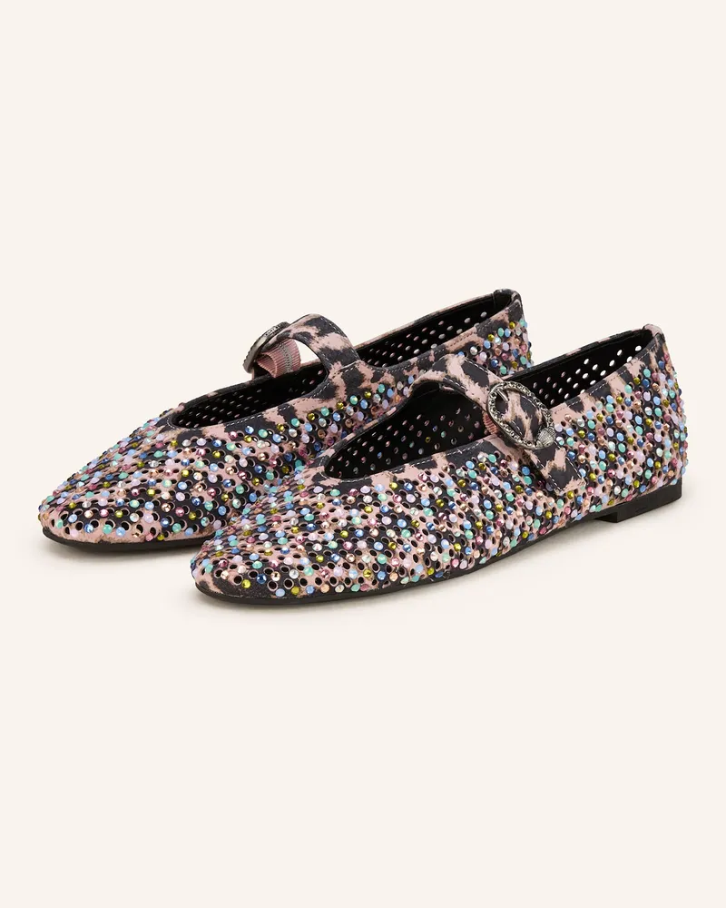 Kurt Geiger Ballerinas MAYFAIR mit Schmucksteinen Rosa