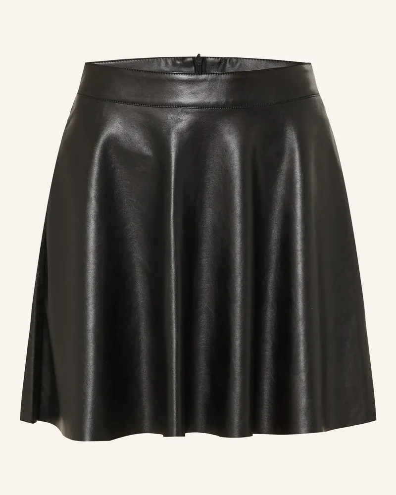 only Rock in Lederoptik Schwarz