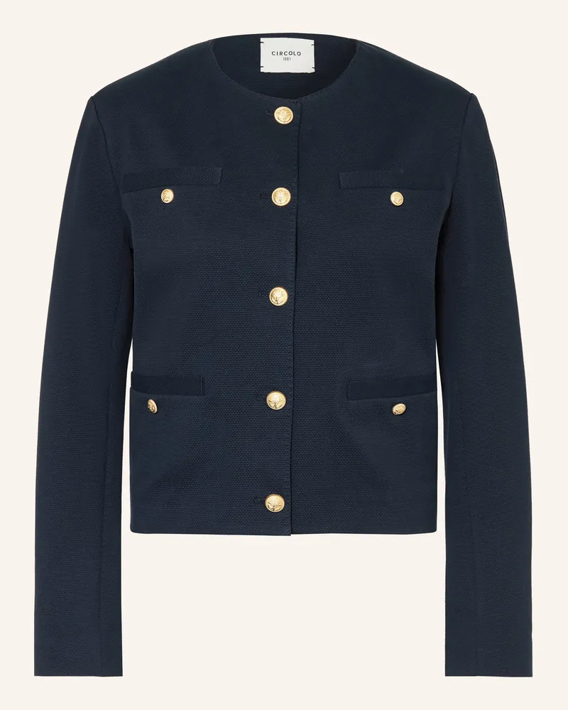 CIRCOLO 1901 Kastenjacke blau Dunkelblau