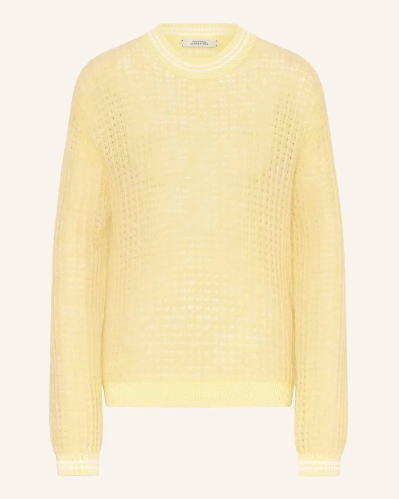 Dorothee Schumacher Pullover AIRY SOFTNESS mit Alpaka Gelb