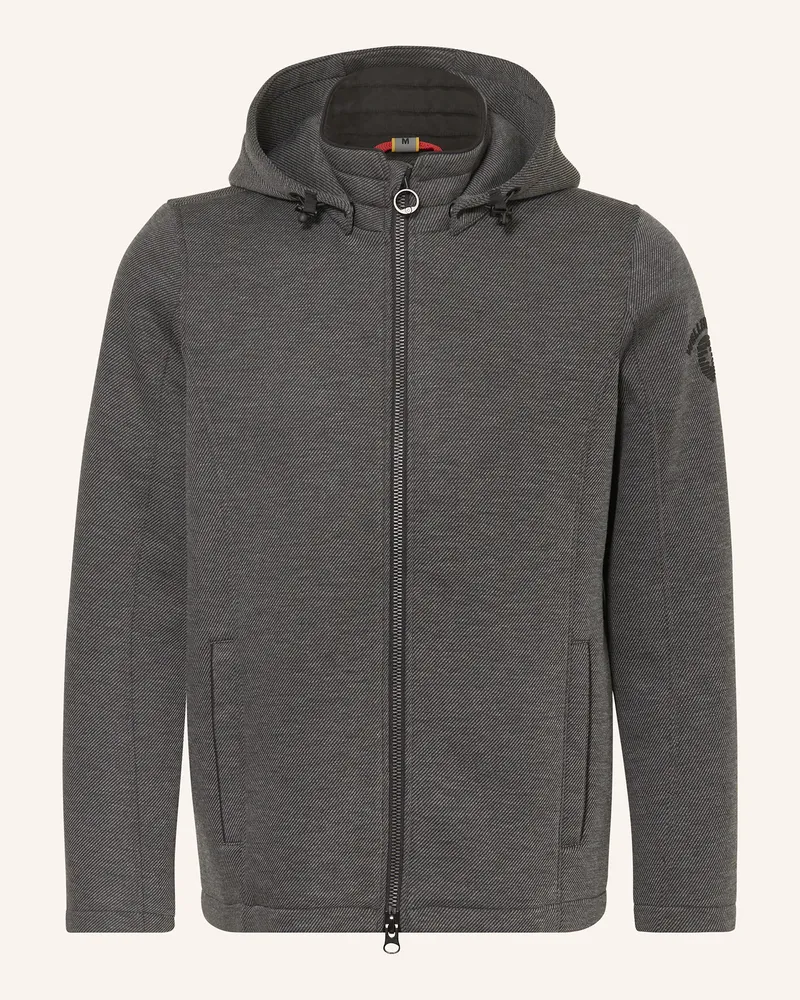 Wellensteyn Sweatjacke SARASOTA mit abnehmbarer Kapuze Dunkelgrau