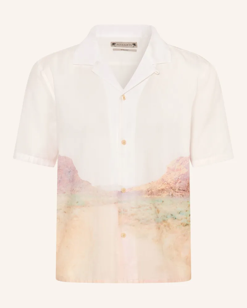 AllSaints Resorthemd Monument Ss Boxy Fit weiss Weiss