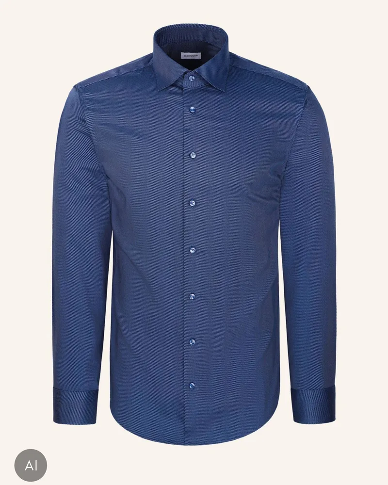 Seidensticker Business Hemd Shaped Fit blau Blau