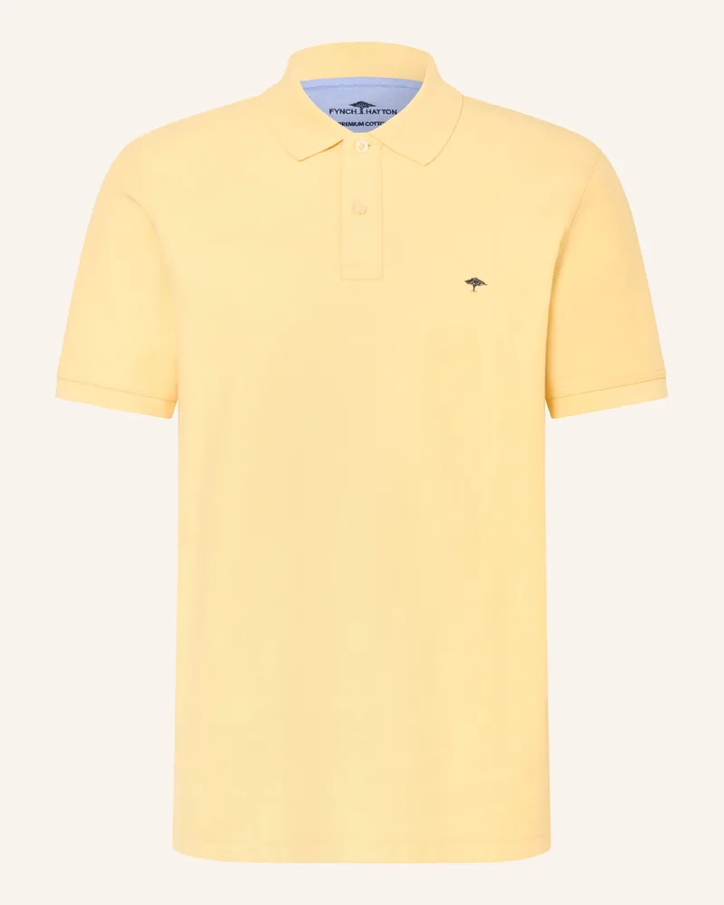 Fynch-Hatton Piqué-Poloshirt gelb Gelb