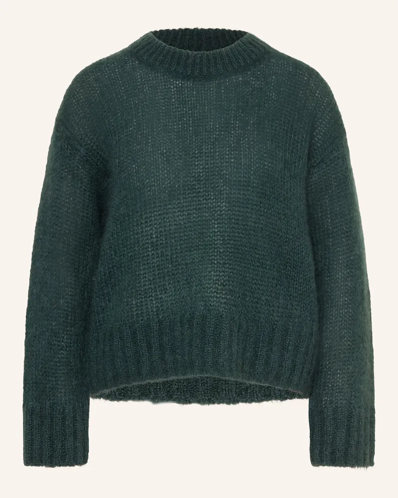 Part Two Mohair-Pullover Sillepw gruen Petrol
