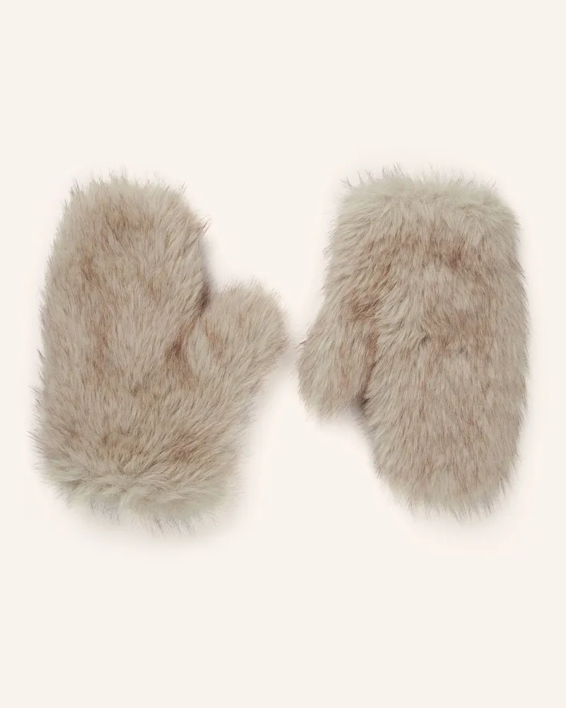 Marc Cain Handschuhe Aus Kunstpelz beige 182