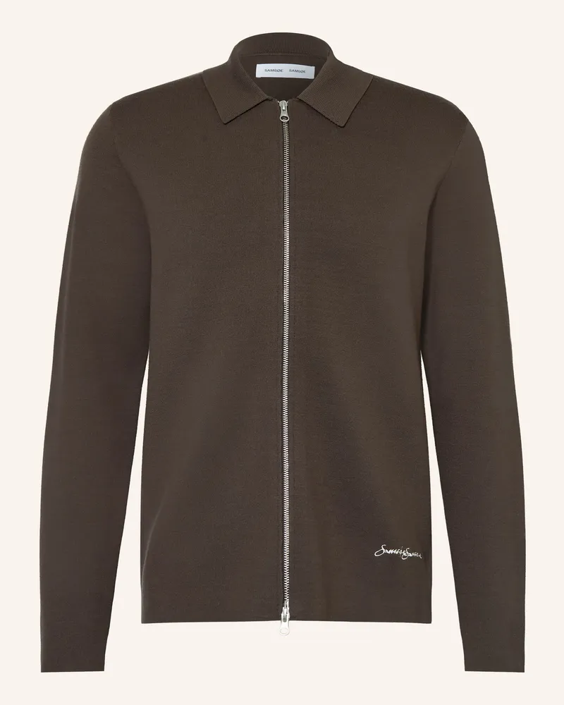 Samsøe & Samsøe Strickjacke Samatt braun Dunkelbraun
