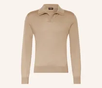 Cashmere-Pullover mit Seide