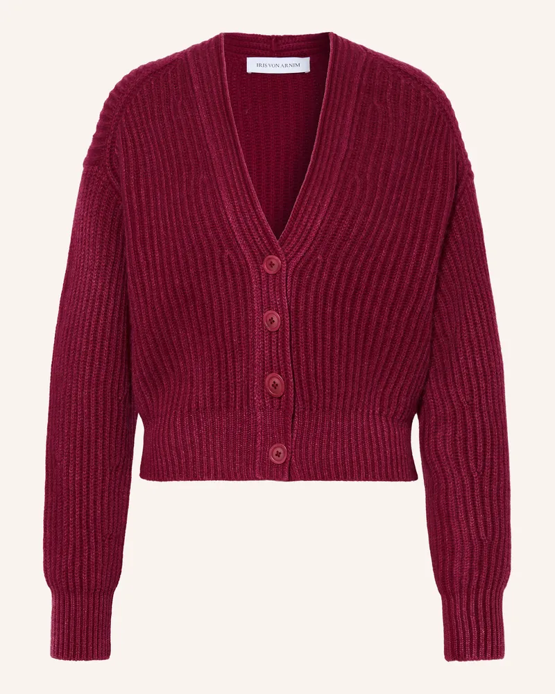 Iris von Arnim Strickjacke Palora Aus Cashmere rot Dunkelrot