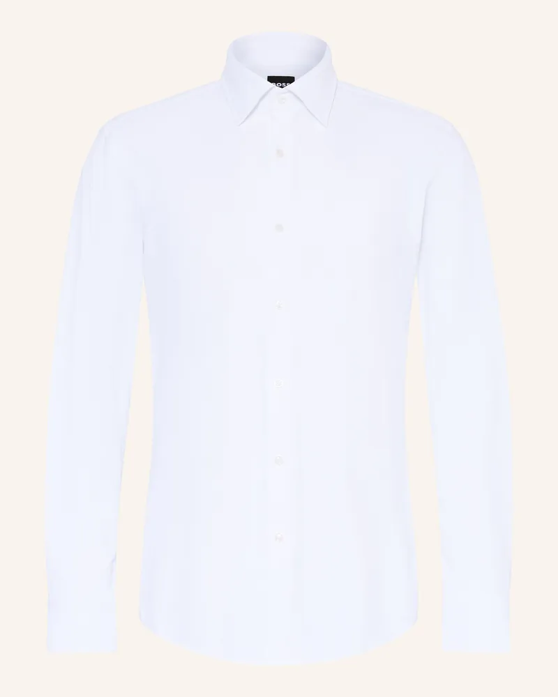 HUGO BOSS Hemd HANK Slim Fit Weiss