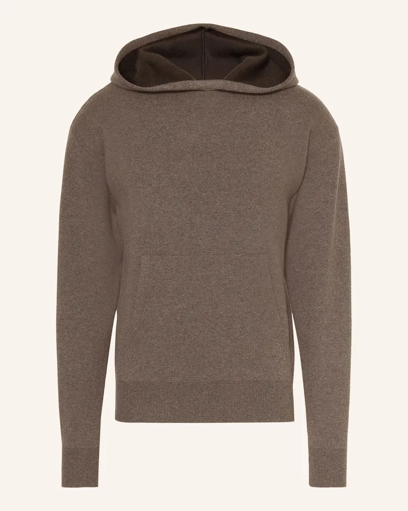 AGNONA Strick-Hoodie Mit Cashmere braun Taupe