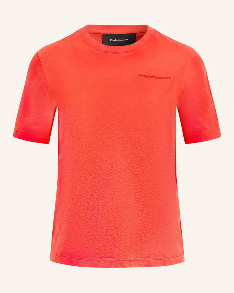 Peak Performance T-Shirt ORIGINAL SMALL LOGO Orange