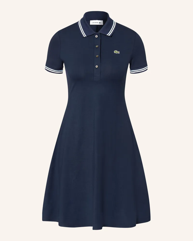 Lacoste Jersey-Polokleid blau Dunkelblau