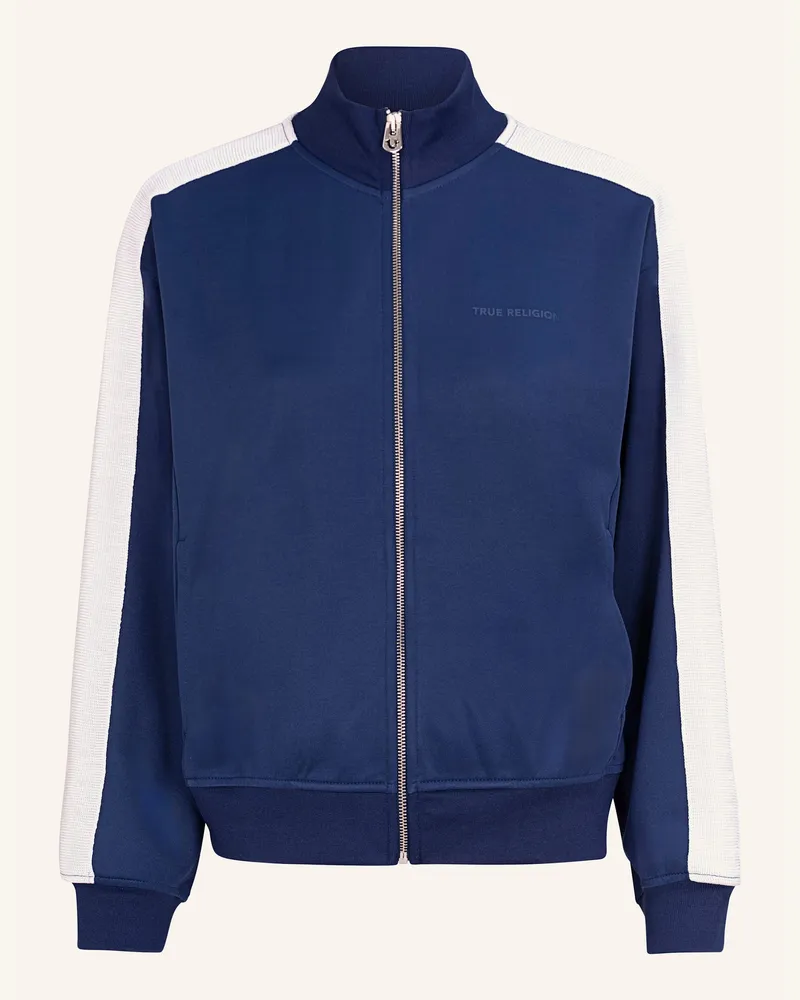 True Religion Trainingsjacke Taylor Mit Galonstreifen blau Blau