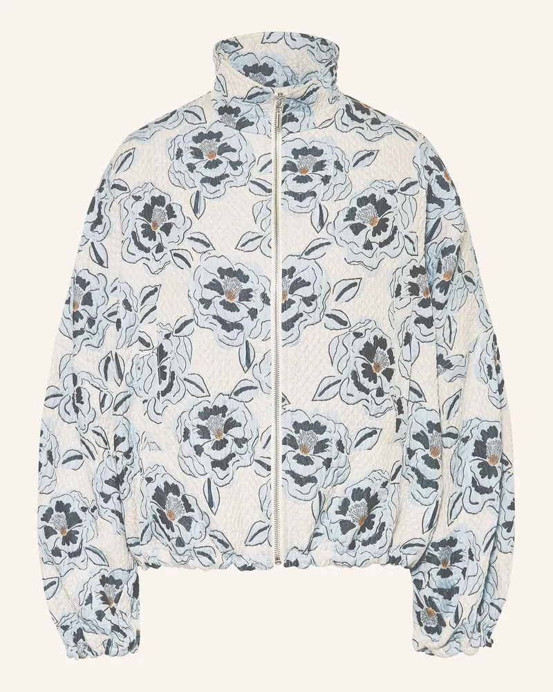 SEM PER LEI Jacquard-Blouson blau Hellgrau