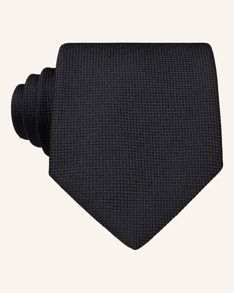 Ermenegildo Zegna Krawatte blau Dunkelblau