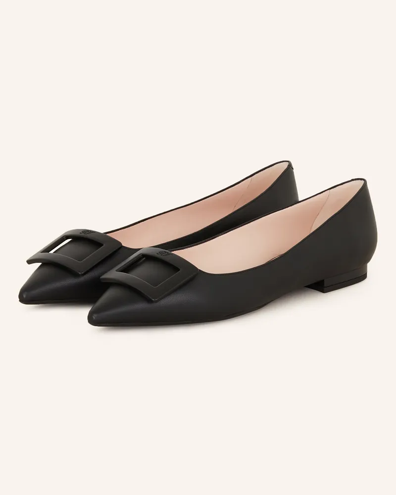 Roger Vivier Ballerinas Stefania schwarz Schwarz
