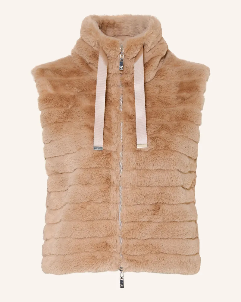 monari Kunstfell-Weste braun Beige