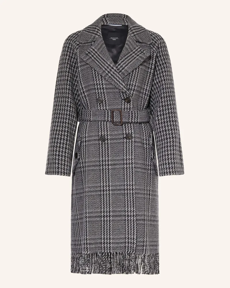 Max Mara Wollmantel Carpi grau Dunkelgrau