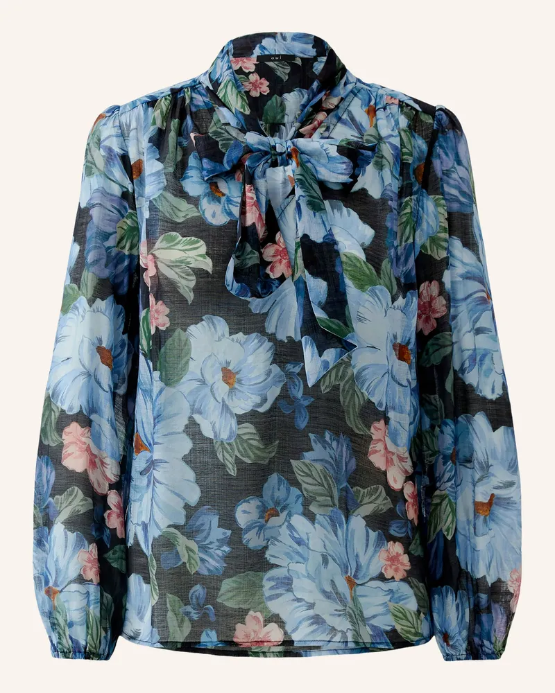 Oui  Schluppenbluse blau Dunkelblau