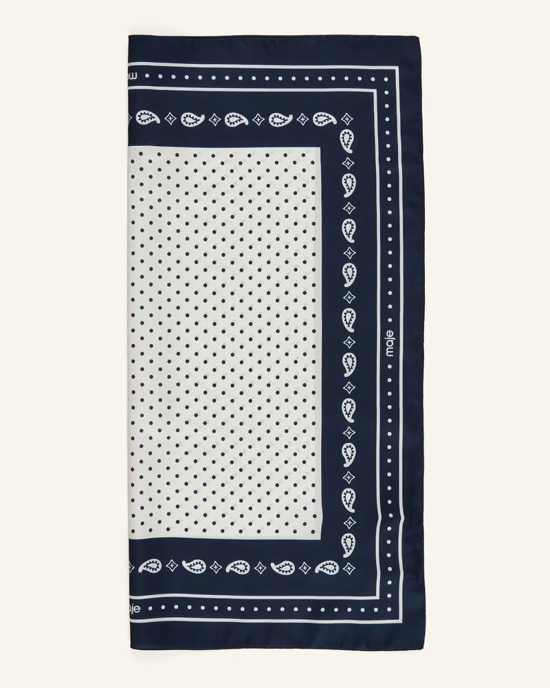 Maje Seidentuch blau Dunkelblau
