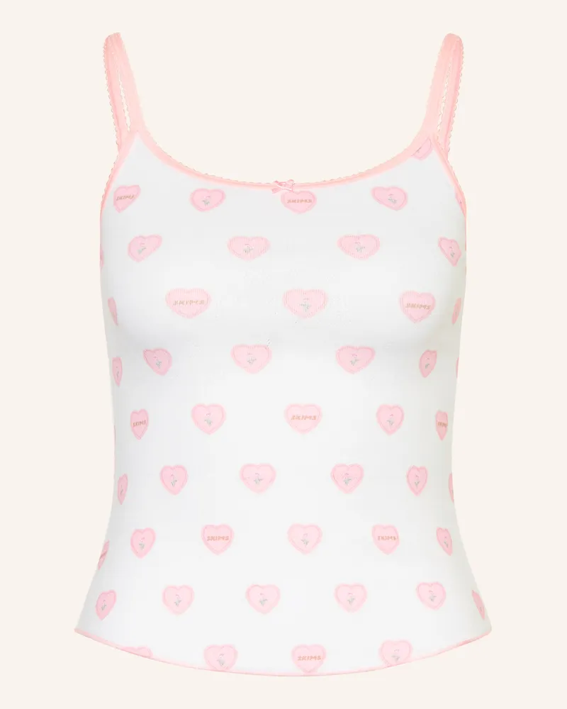 SKIMS Lounge-Top Skims Pointelle weiss Snow