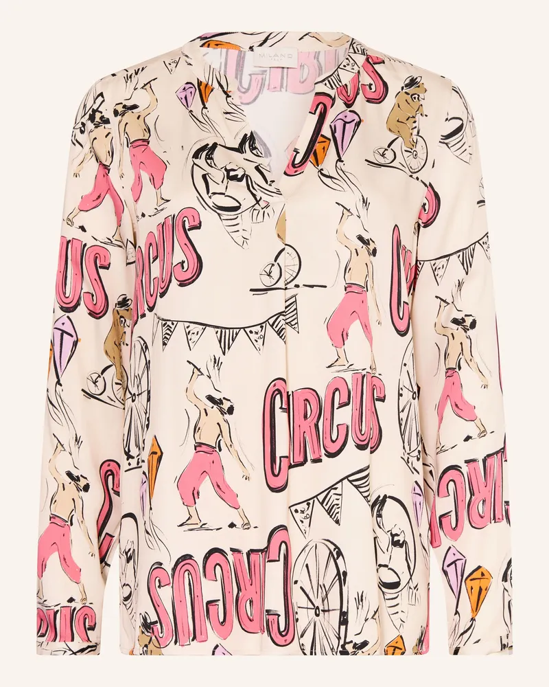 Milano Italy Blusenshirt aus Satin Creme