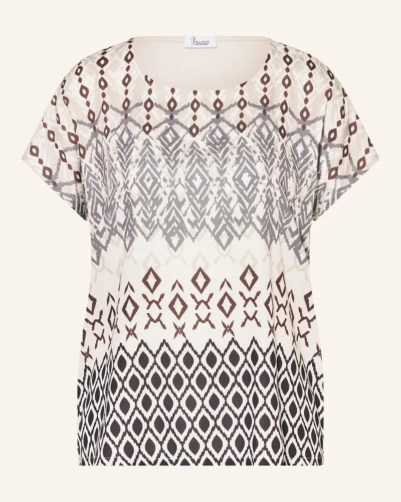 Princess goes Hollywood Blusenshirt im Materialmix Ecru