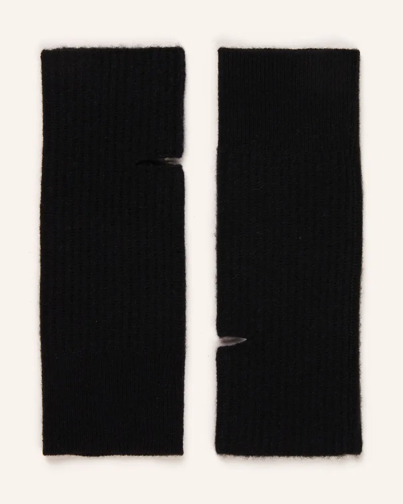 Darling Harbour Stulpen aus Cashmere Schwarz
