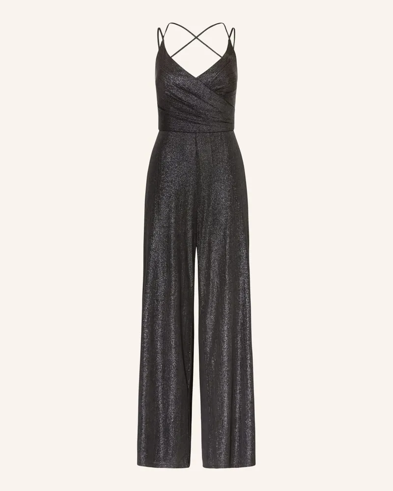 Vera Mont Jumpsuit mit Glitzergarn Schwarz