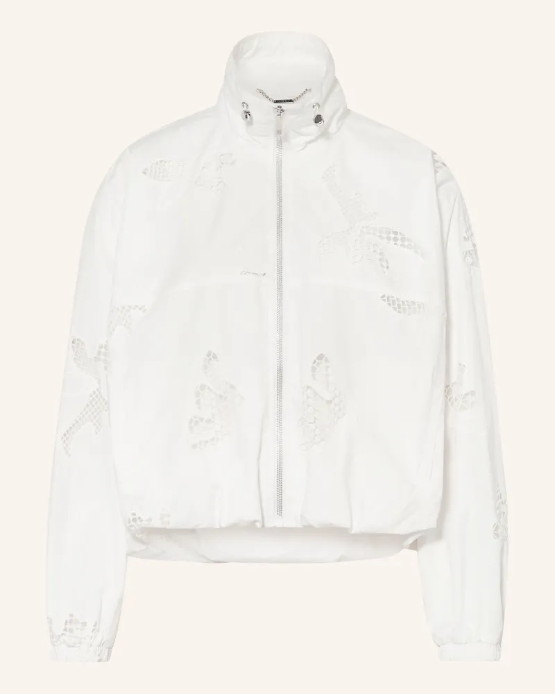 Rich&Royal Oversized-Blouson Mit Lochspitze weiss Weiss