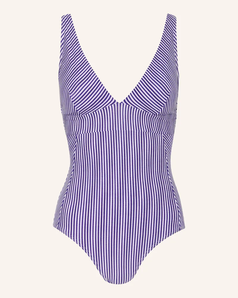 Cyell Badeanzug Seersucker blau Blau