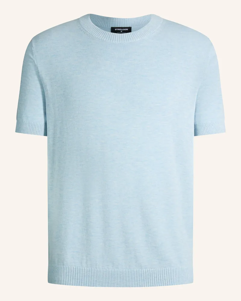 Strellson Strickshirt Loic blau Hellblau