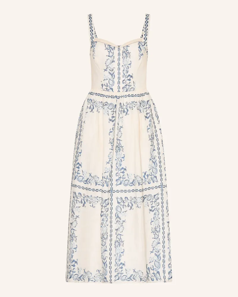 Claudie Pierlot Leinenkleid beige Creme