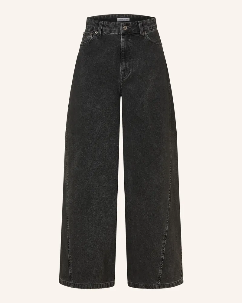 Mrs & HUGS Barrel Jeans schwarz Black