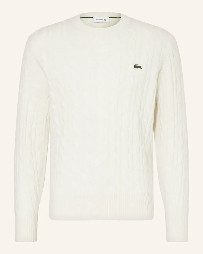 Lacoste Pullover weiss Weiss