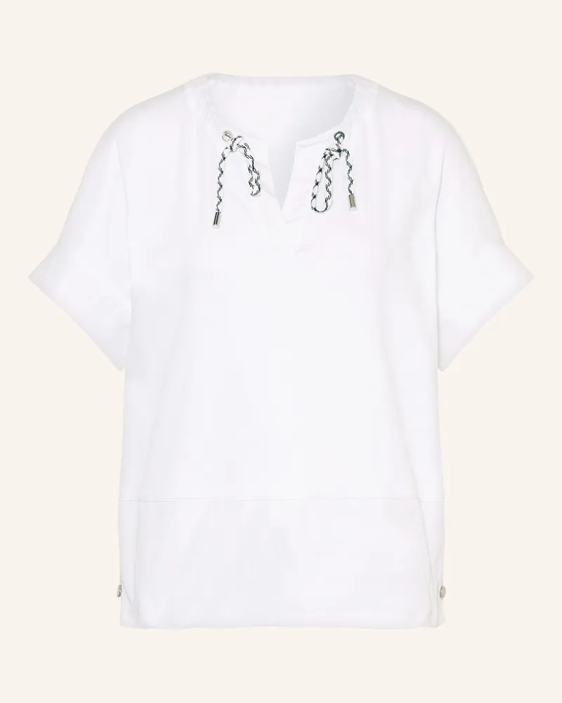 Marc Cain T-Shirt Im Materialmix weiss 100