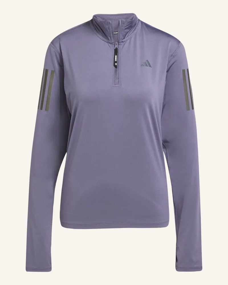 adidas OWN THE RUN HALF-ZIP OBERTEIL Lila