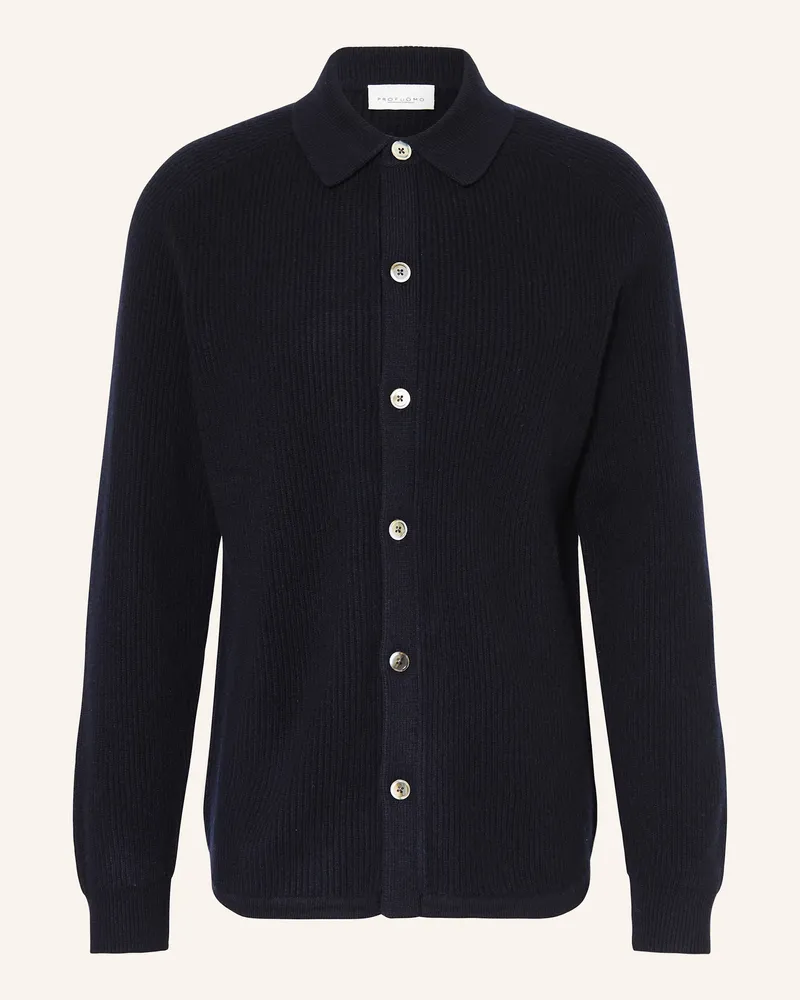 Profuomo Strickjacke Dunkelblau