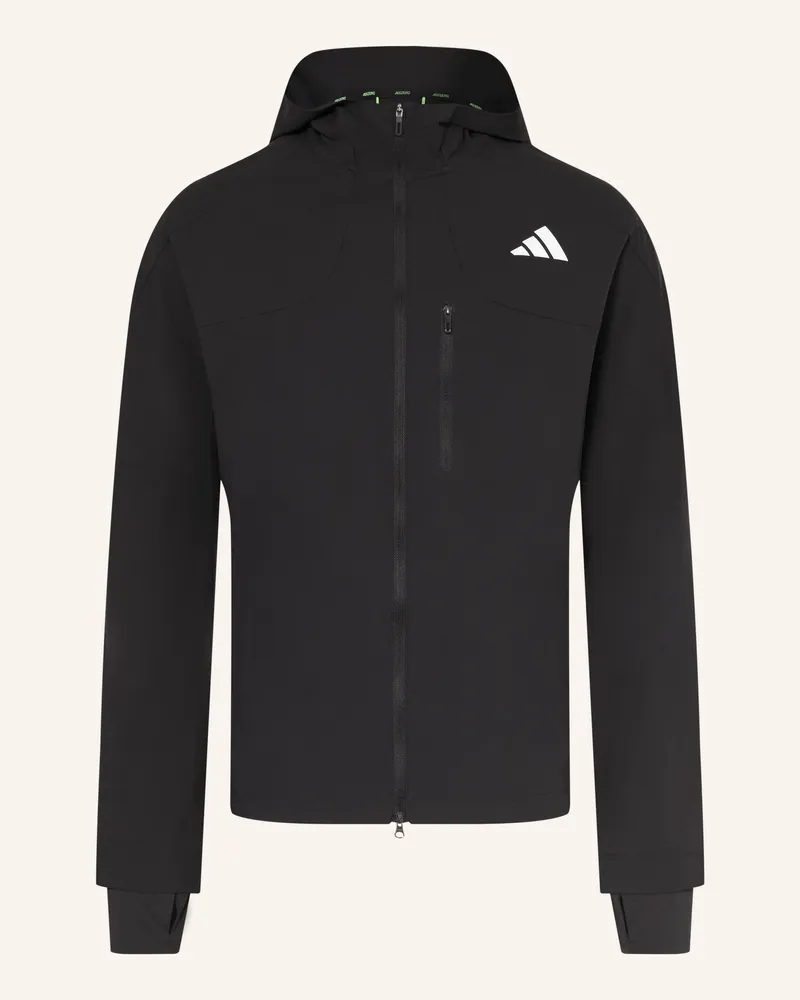 adidas Laufjacke Adizero schwarz Schwarz