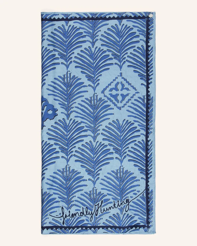 Friendly Hunting Seidentuch blau Hellblau