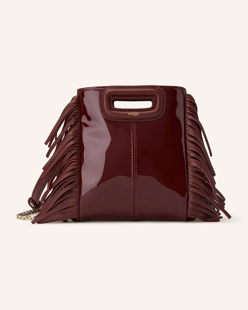 Maje Handtasche Dunkelrot