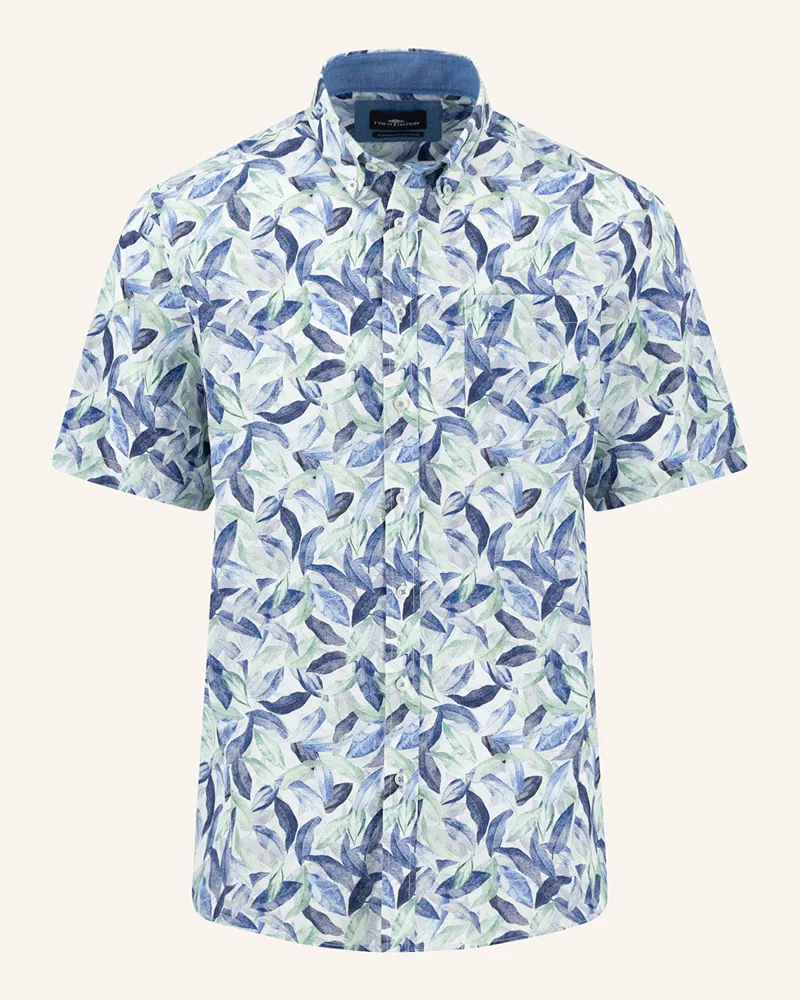 Fynch-Hatton Kurzarm-Hemd Regular Fit Blau