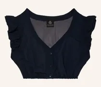 Dirndlbluse Hanny Mit Volants blau