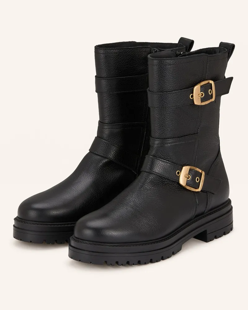 Pertini Biker Boots Schwarz