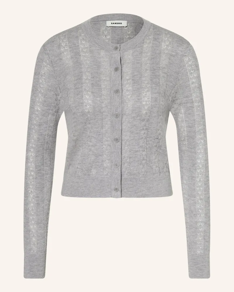 Sandro Strickjacke grau Grau